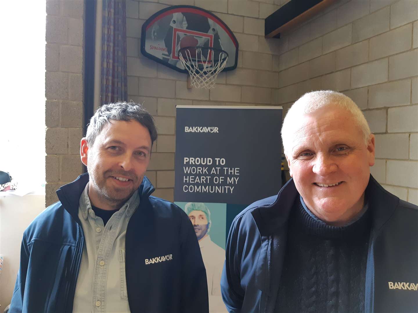 Russell Beardmore, left, and Mark Roberts from the Bakkavor stall. Picture: Sam Lennon KMG