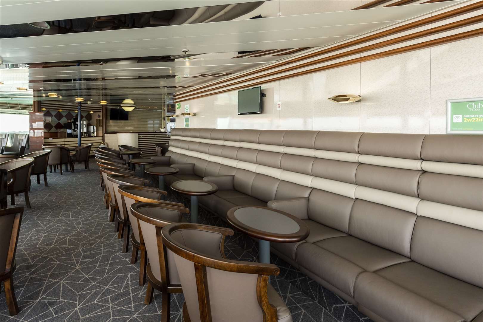 The Club Class lounge on the Isle of Inishmore ferry