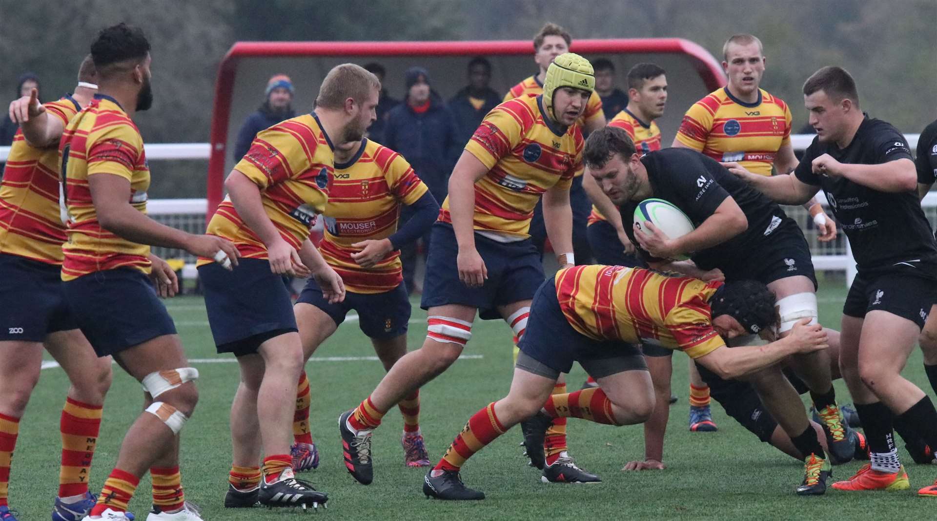 Medway on the defensive against Harpenden. Picture: Tracy Bullock