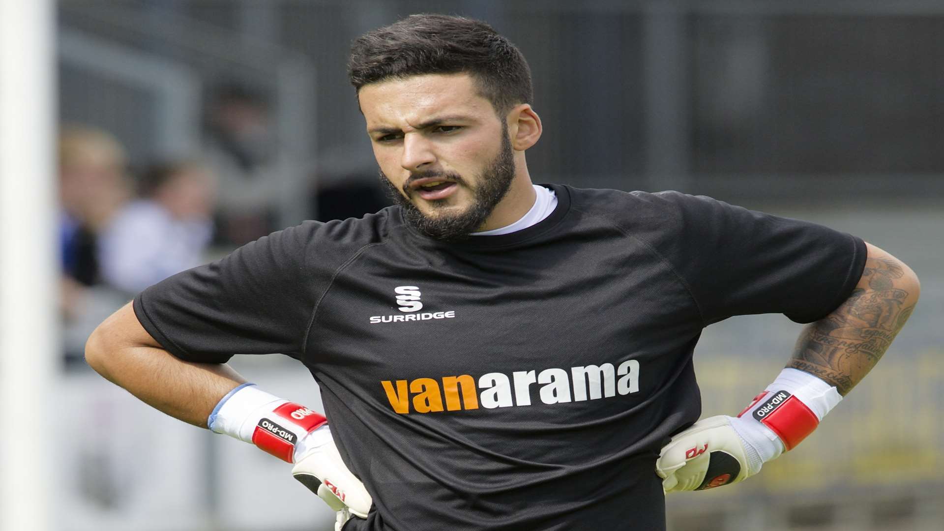 Dartford goalkeeper Deren Ibrahim Picture: Andy Payton