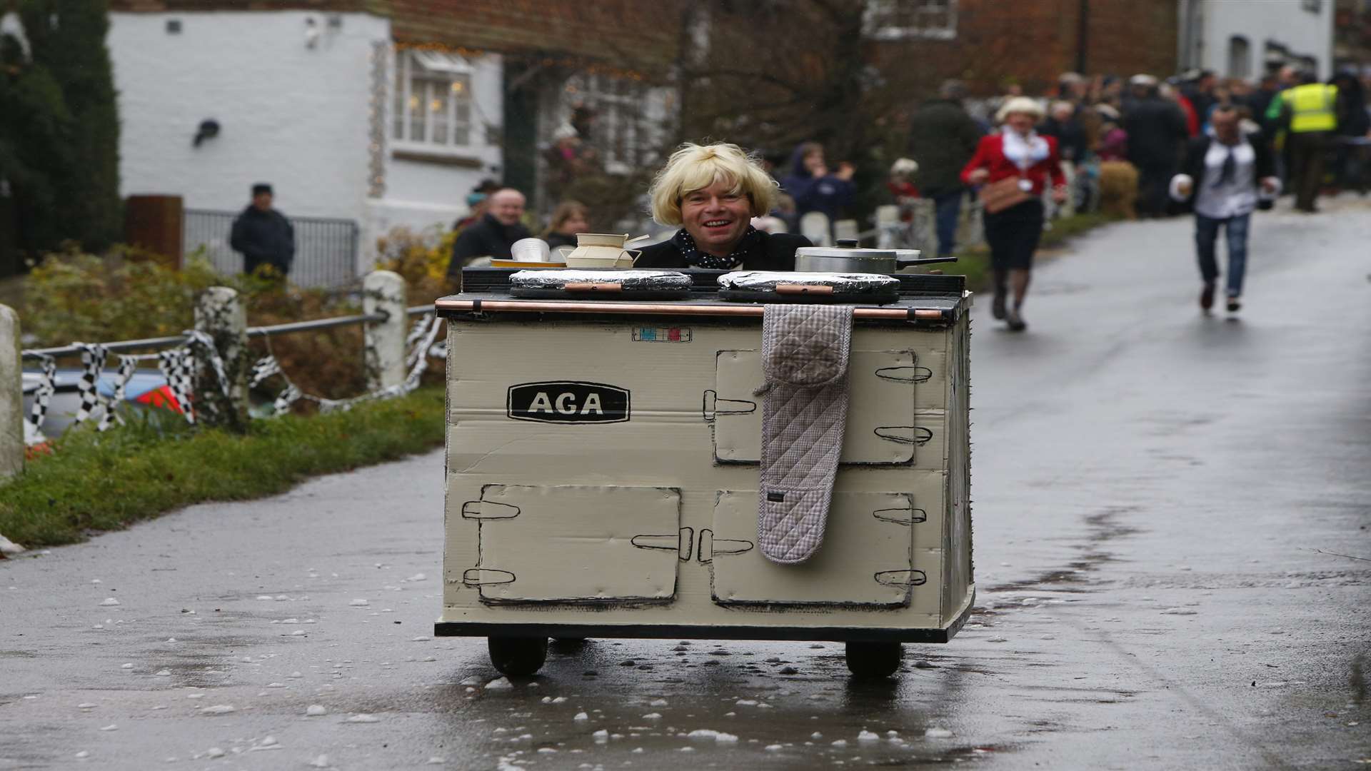 Sutton Valence Pram Race. Picture: Andy Jones