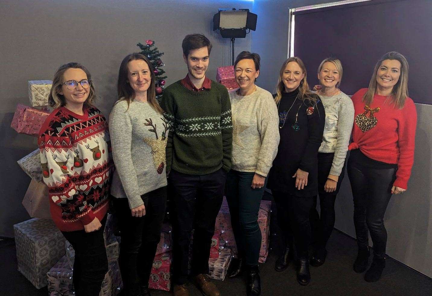 KentOnline staff based in Medway dressed up for Christmas Jumper Day