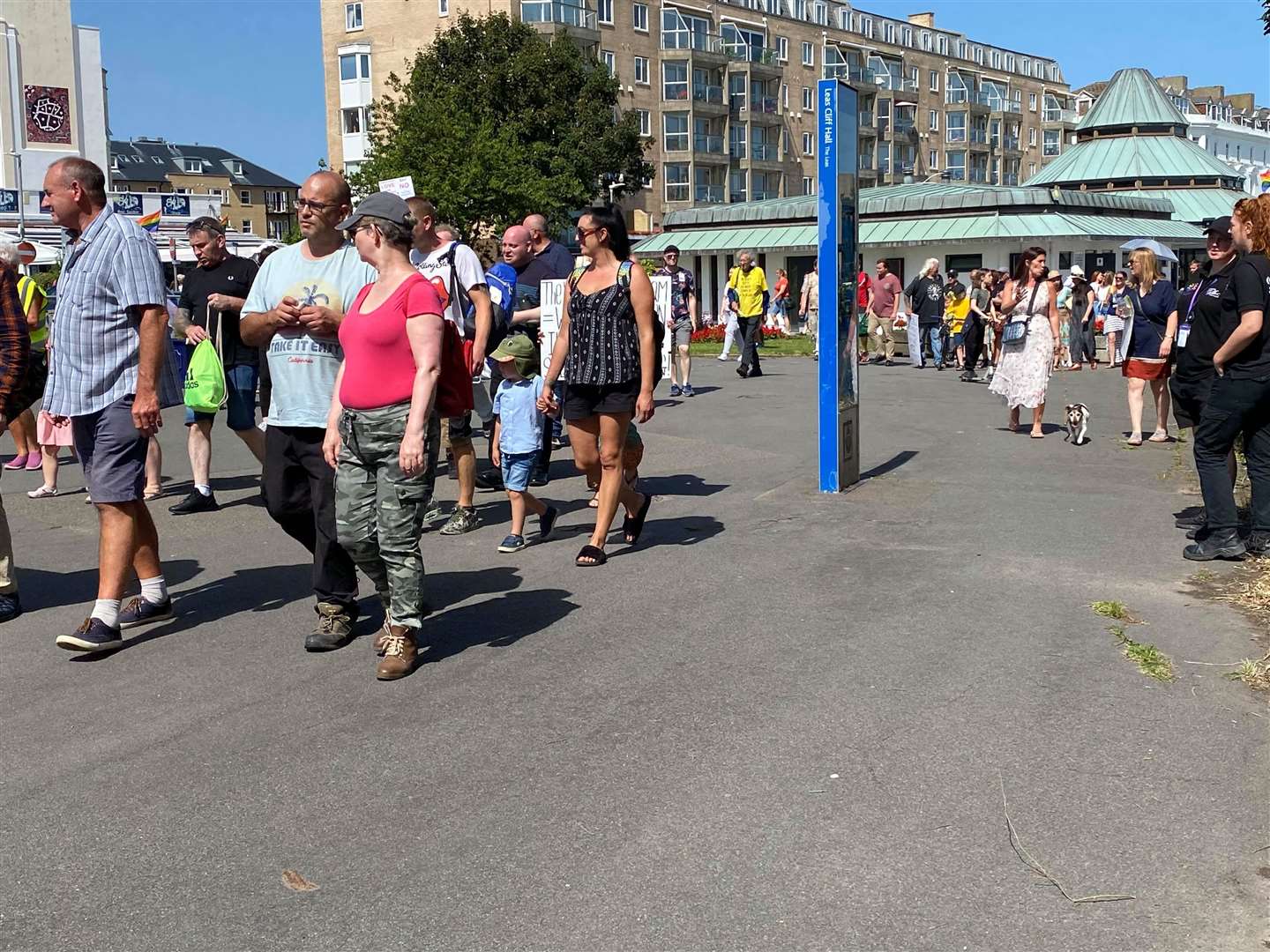 Around 60 people took part in the protest. Photo: David Joseph Wright