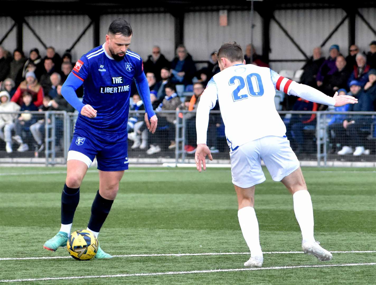 Margate player-manager Ben Greenhalgh, left. Picture: Randolph File