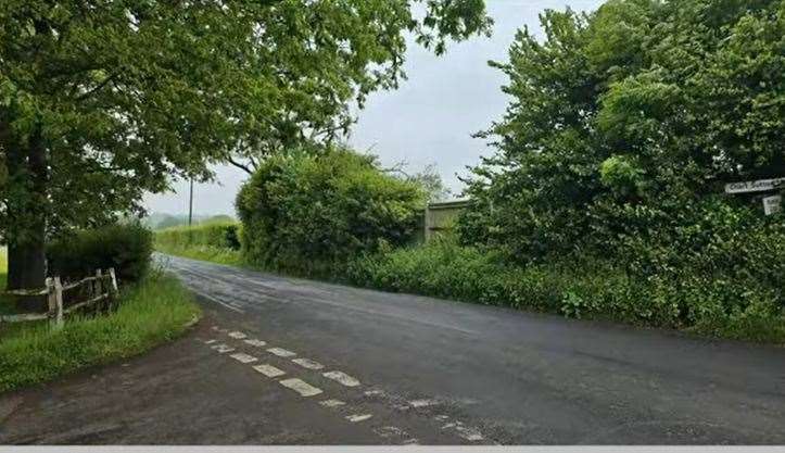 The site is barely visible from Chart Hill Road