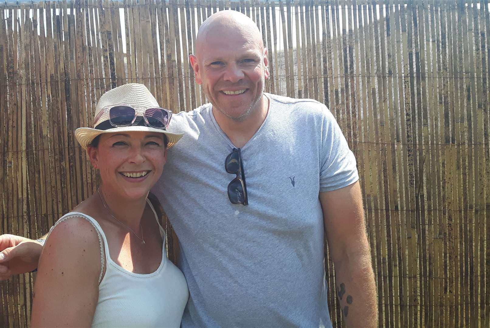 KM news editor Nikki White with chef Tom Kerridge at Pub in the Park, Tunbridge Wells, in July 2018