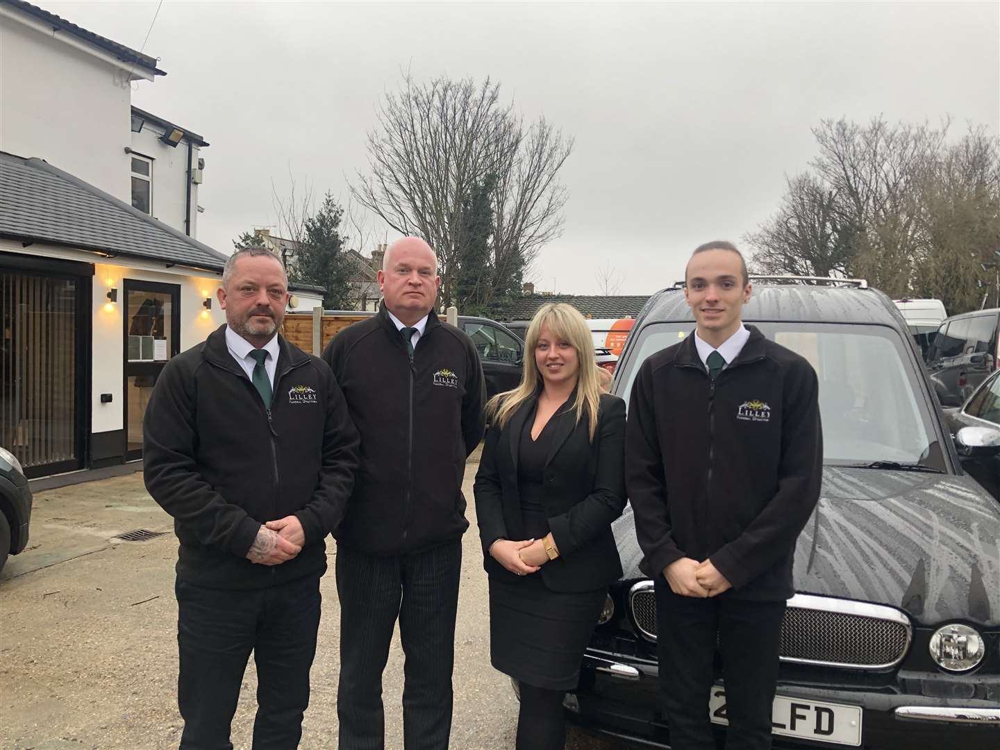 From left: Scott, George, Charlotte and Reece