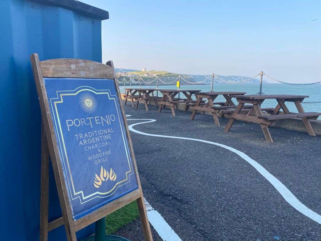 Argentine restaurant Portenio at Folkestone Harbour Arm