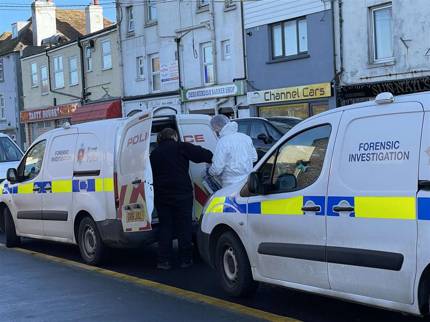 Forensic teams are in Dymchurch following the attack