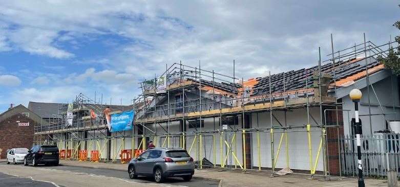 Works on Aldi’s roof last summer