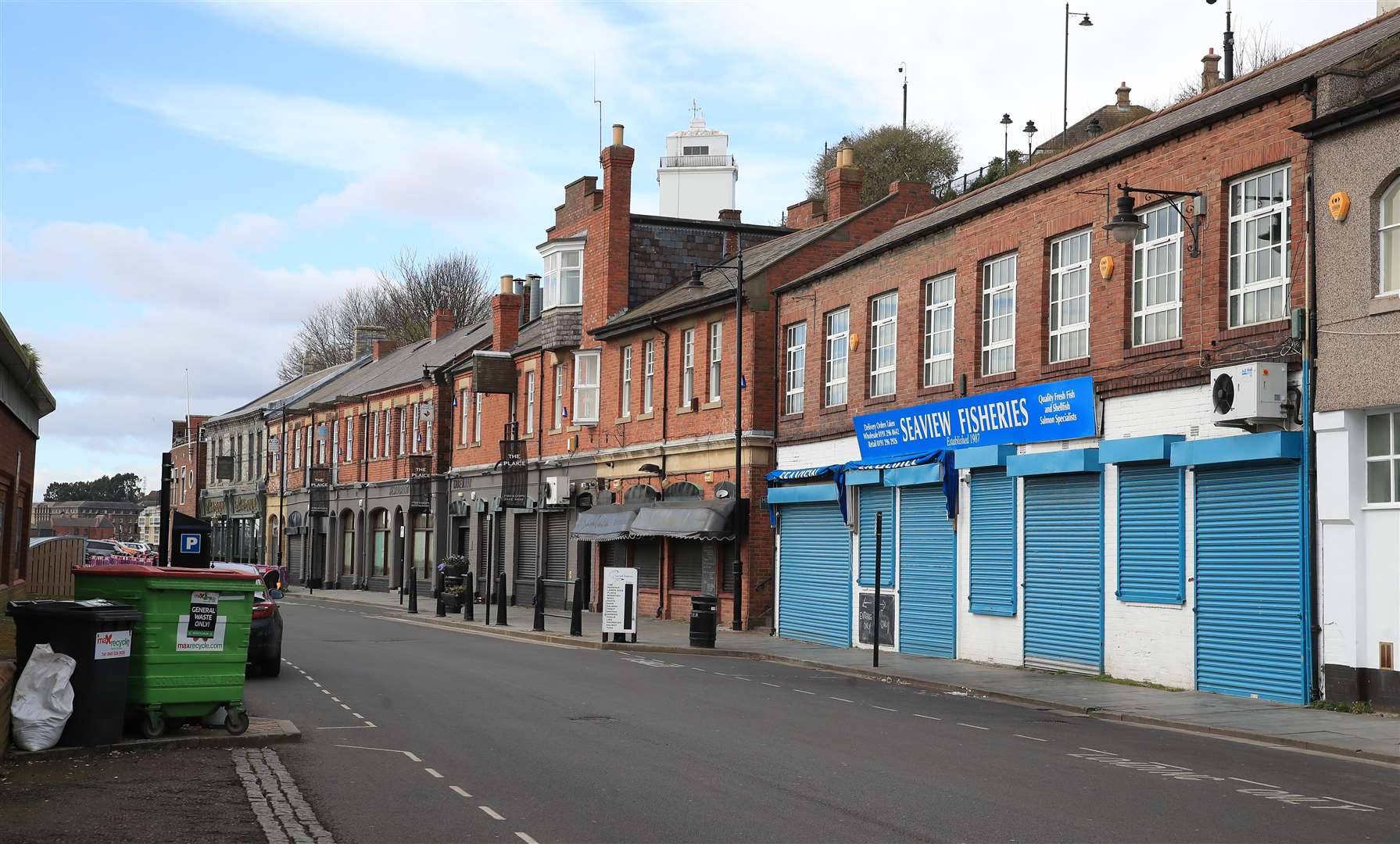 A closed fishmerchants in North Shields (Owen Humphreys/PA)