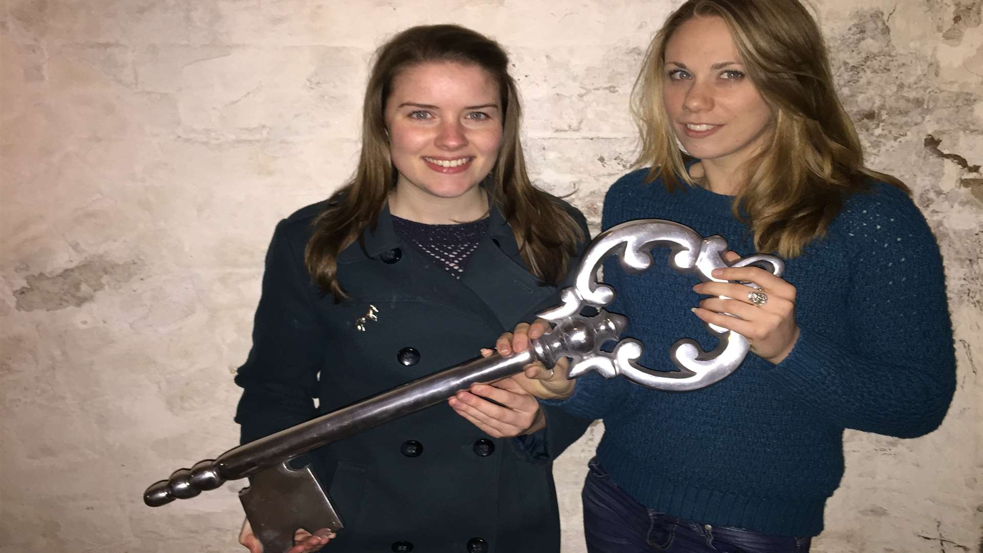 Reporters Lizzie Massey and Clare Freeman pretend they won Escape Plan LIVE challenge - but they didn't.