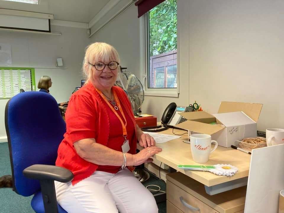 Rosalind volunteers at the hospice in Northfleet