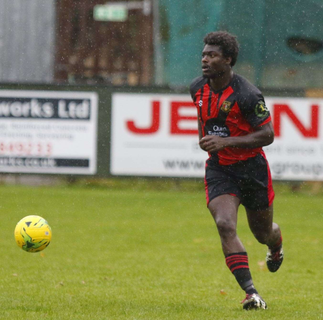 Sittingbourne defender Jason Fregene won't play again this season Picture: Andy Jones