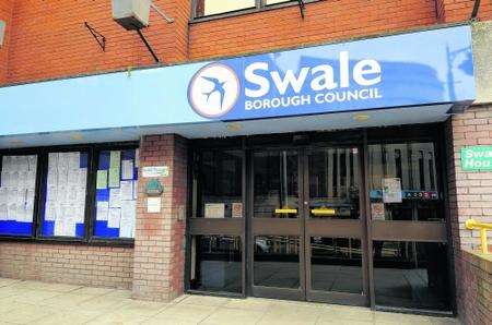 Views of the entrance foyer to Swale House, Sittingbourne