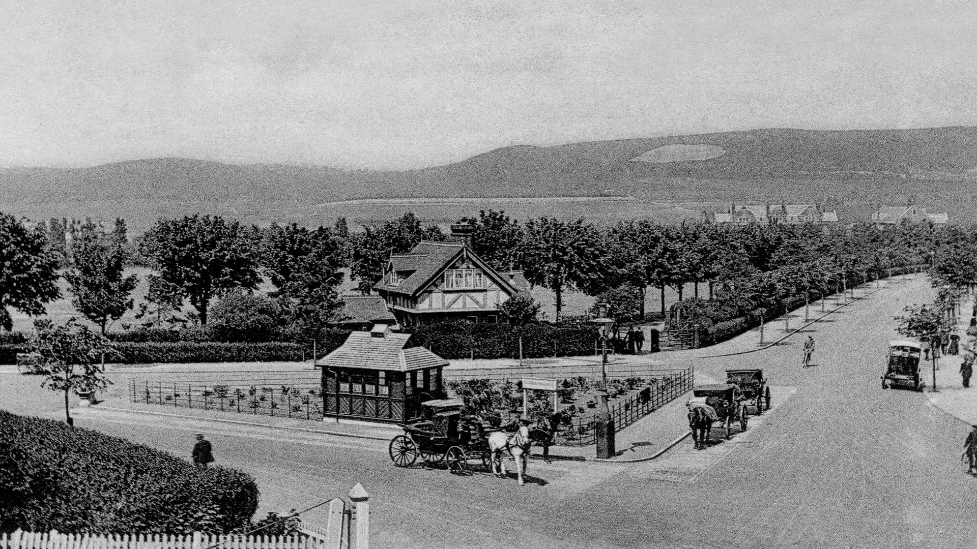 The lodge which was built in 1886 and the first tenant Mr Atwood moved in in 1887. Picture courtesy of Robert Mouland