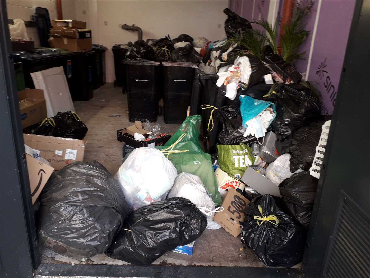 The council’s collection crew refused to pick up the rubbish (Birmingham City Council/PA)