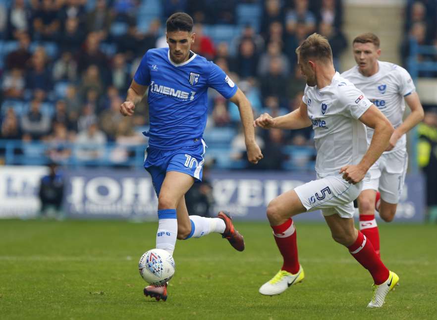 Conor Wilkinson on the attack Picture: Andy Jones