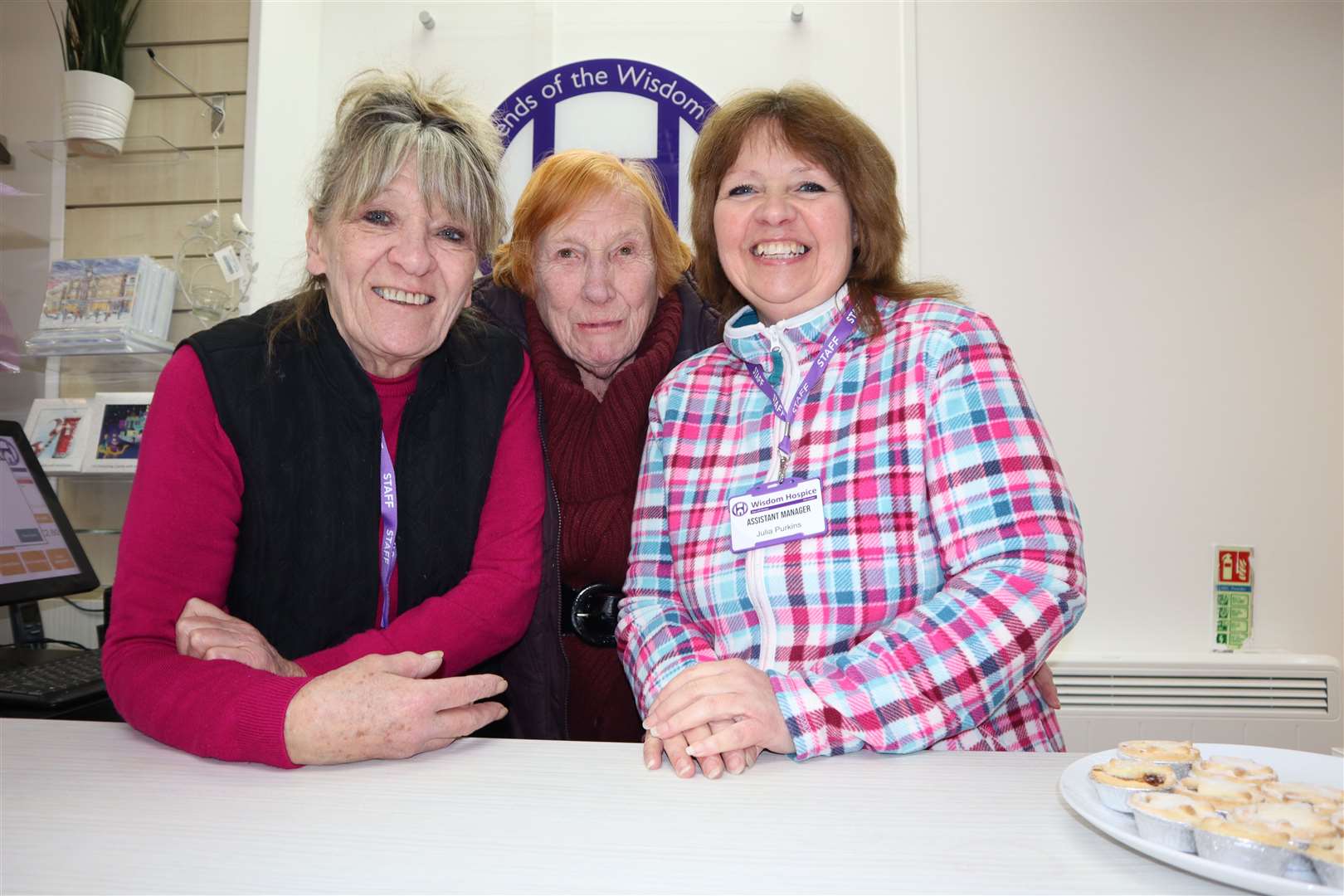 Volunteer Molly Johal, centre, joined manager Sheila Sulley, left, and assistant manager Julia Purkins to open the new Wisdom Hospice charity shop in Sheerness High Street