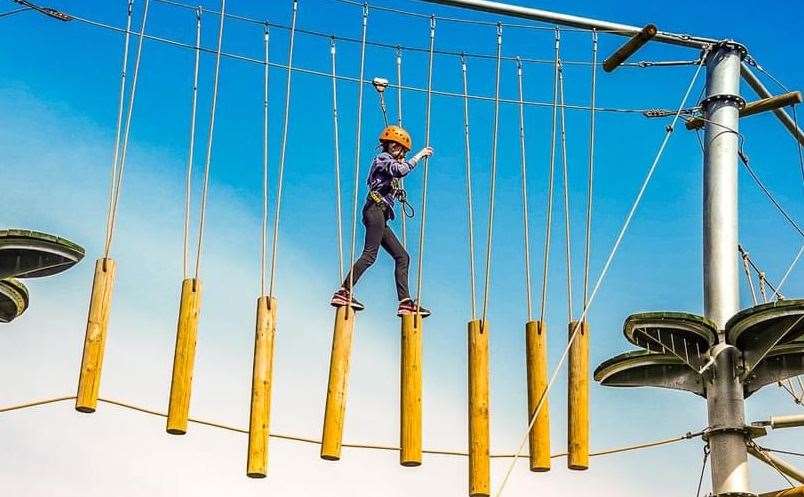 SkyWalk high ropes were added to the leisure centre in 2021. Picture: Folkestone Sports Centre