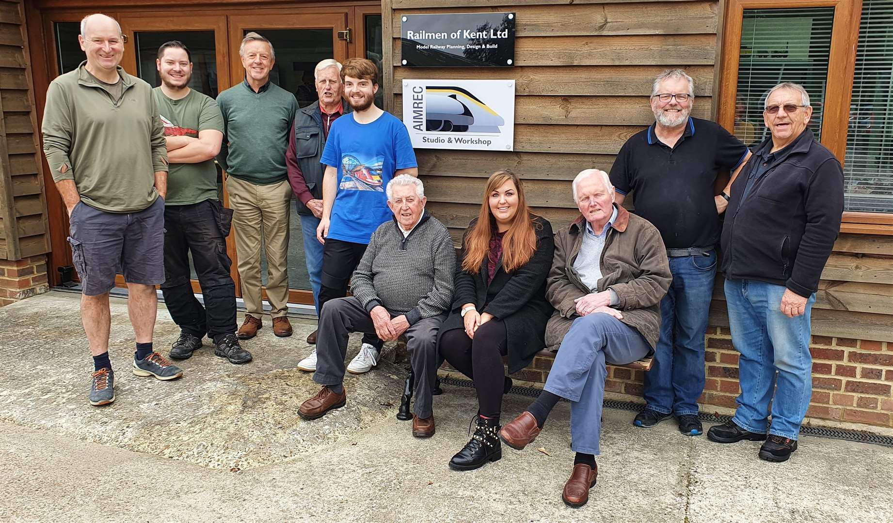 Volunteers at the Ashford International Model Railway Education Centre