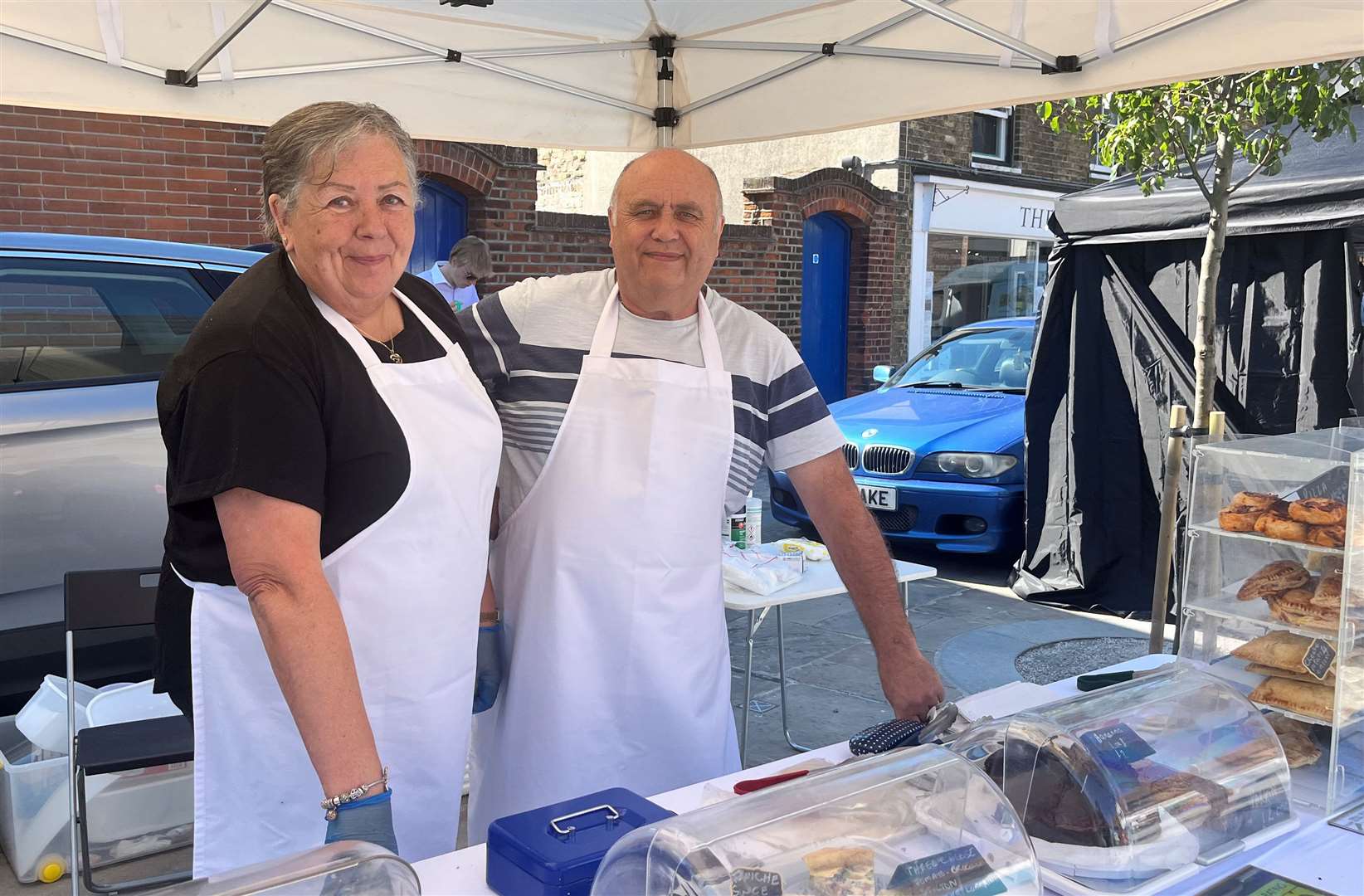 Sally Pitcher, from Hunger Buster Bakes, says it is good to be back in the square