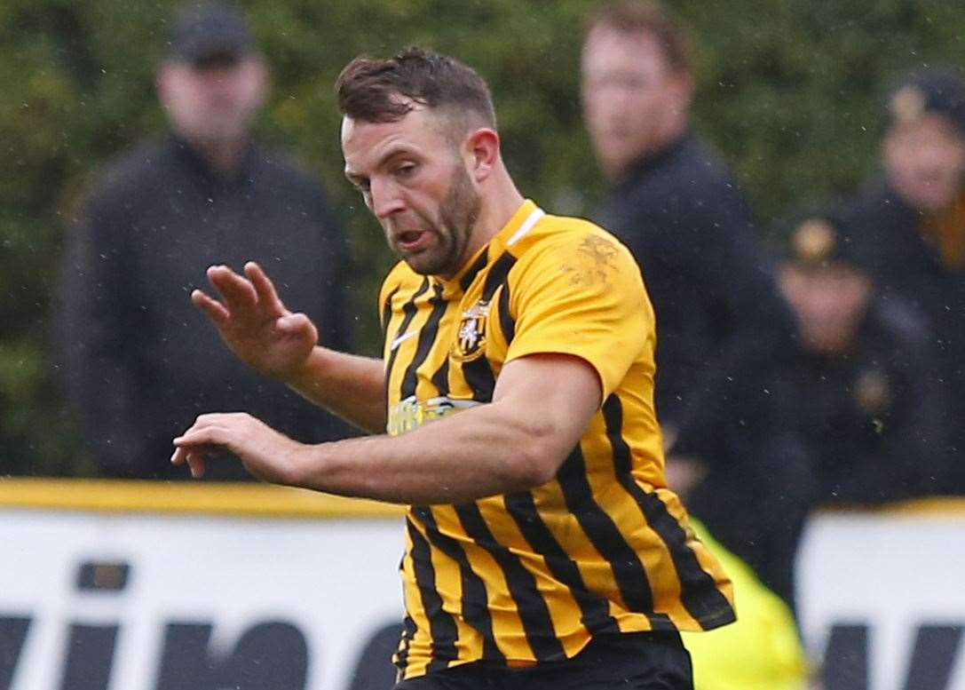 Folkestone Invicta defender Josh Vincent Picture: Andy Jones