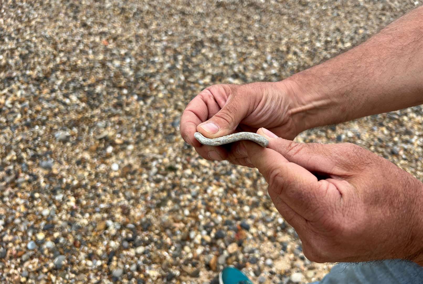 Asbestos on Minster Beach. Picture: Megan Carr