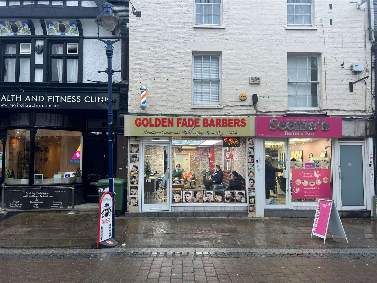 Golden Fade Barbers in Gravesend. Picture: Megan Carr