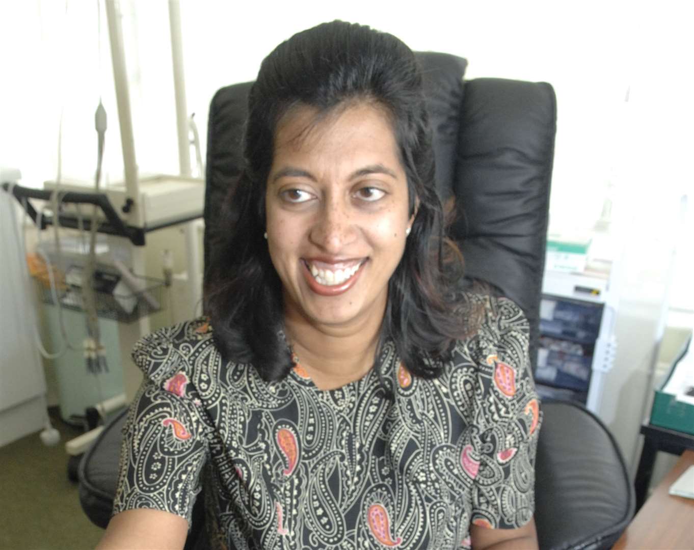 Dr Rezina Sakel, pictured at the Seasalter Surgery in 2009