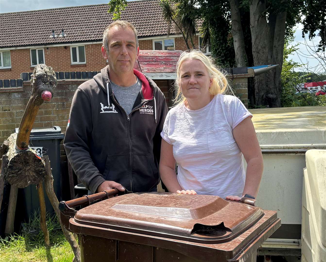 Anthony and Kelly Horn, of Belmore Park, say they will not be renewing their garden waste subscription following an Ashford Borough Council price hike