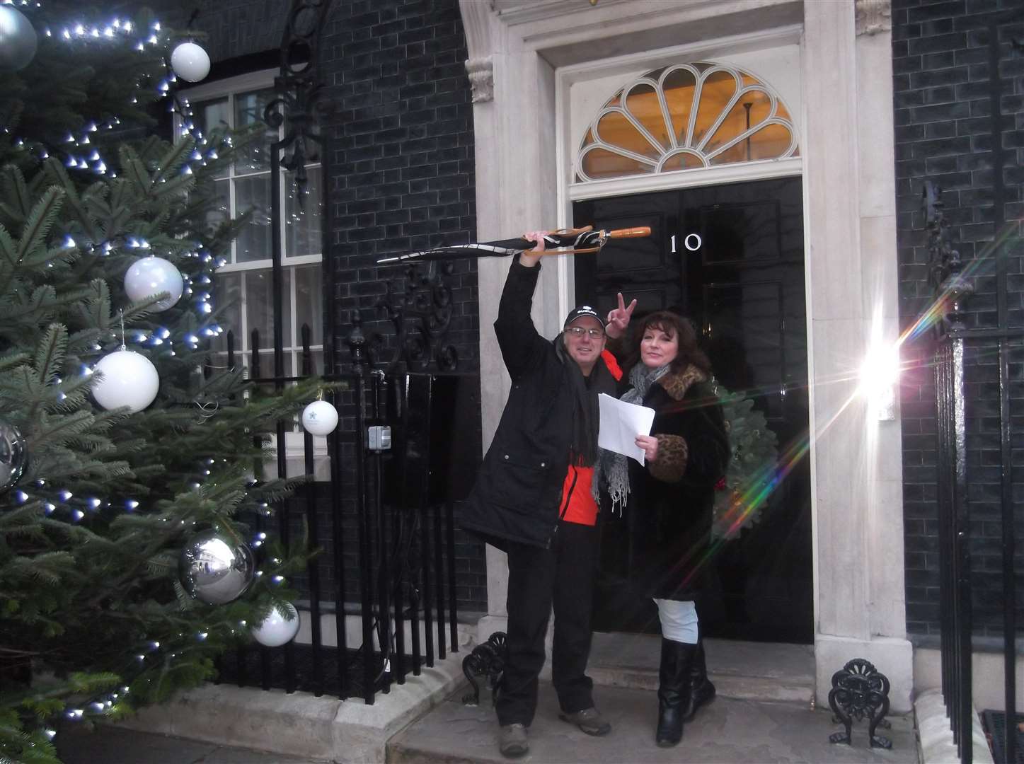 East Kent Against Fracking campaigners at 10 Downing Street