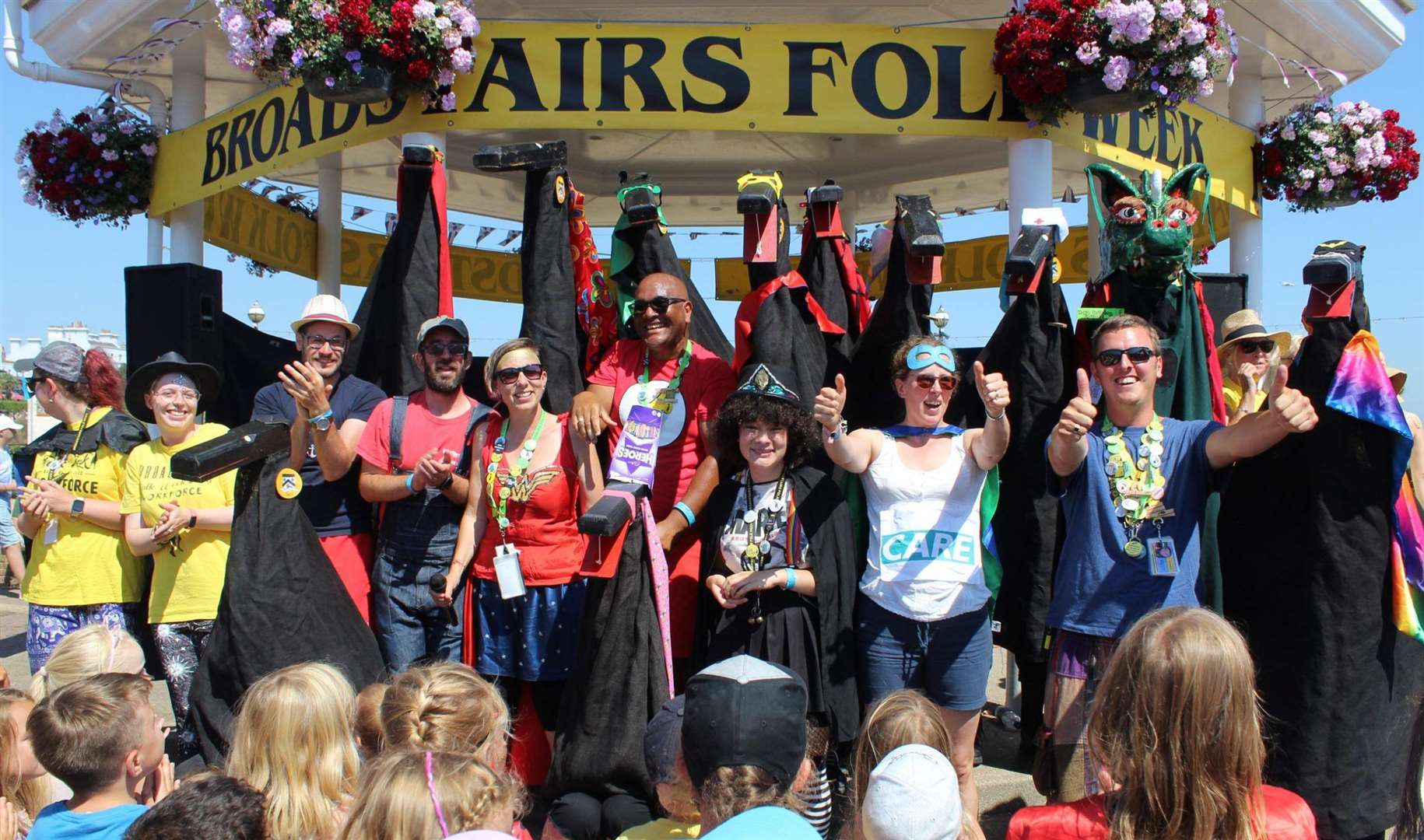 The live music on the bandstand is free, but you’ll need a ticket to attend some of the indoor concerts. Picture: Broadstairs Folk Week