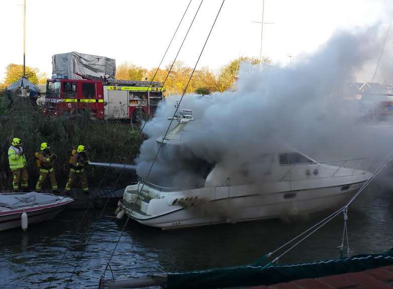 The fire started in the engine room. Picture: G W Finn & Sons