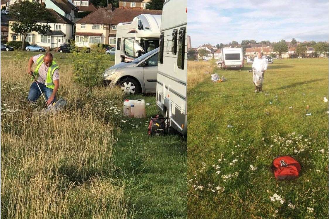 Dane Valley Councillors clearing up the mess