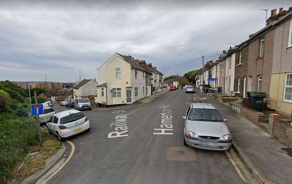 Railway Street and Hamerton Road in Northfleet. Image: Google Maps