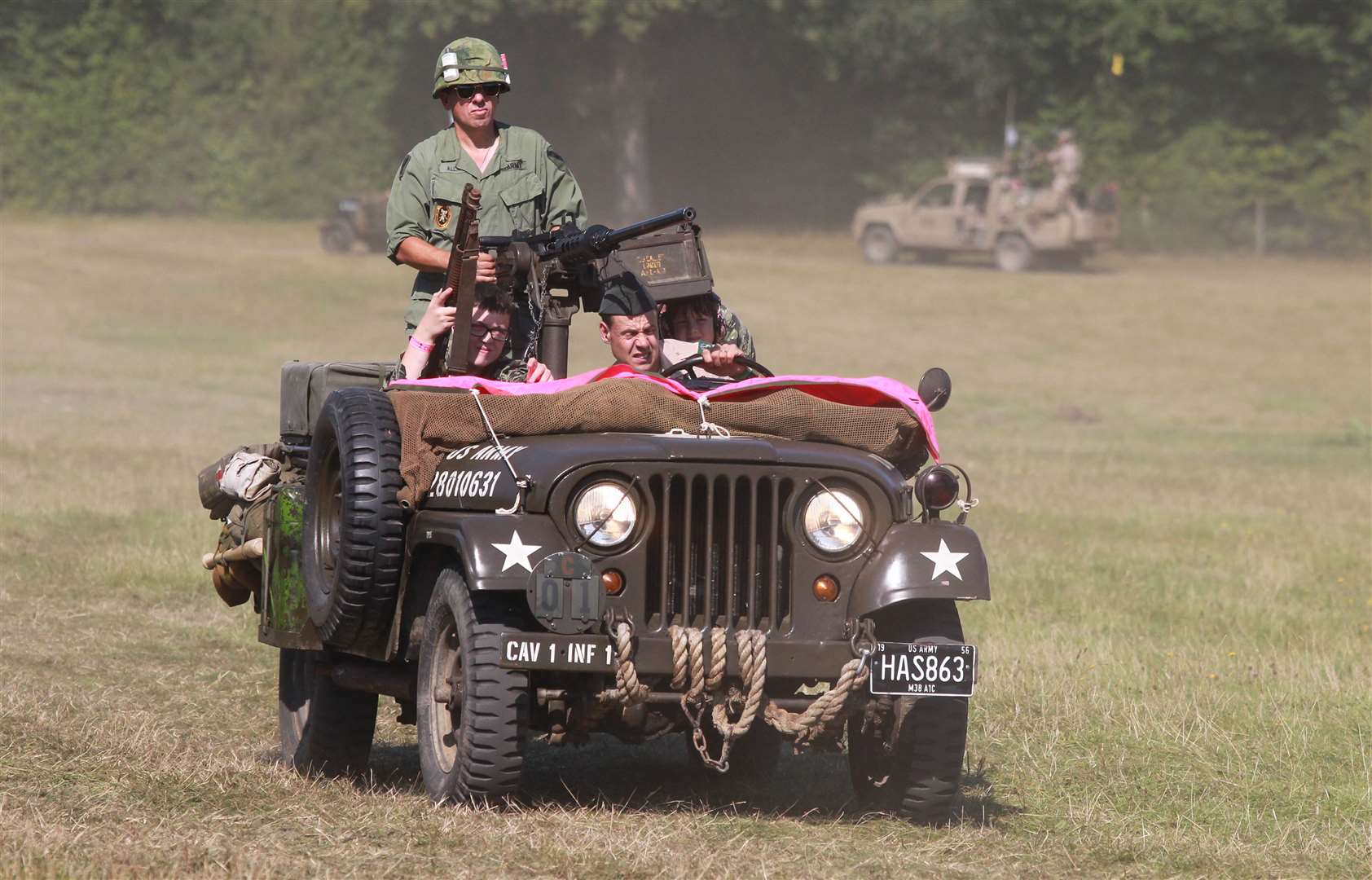 Military vehicles on parade at the Military Odyssey Picture: John Westhrop