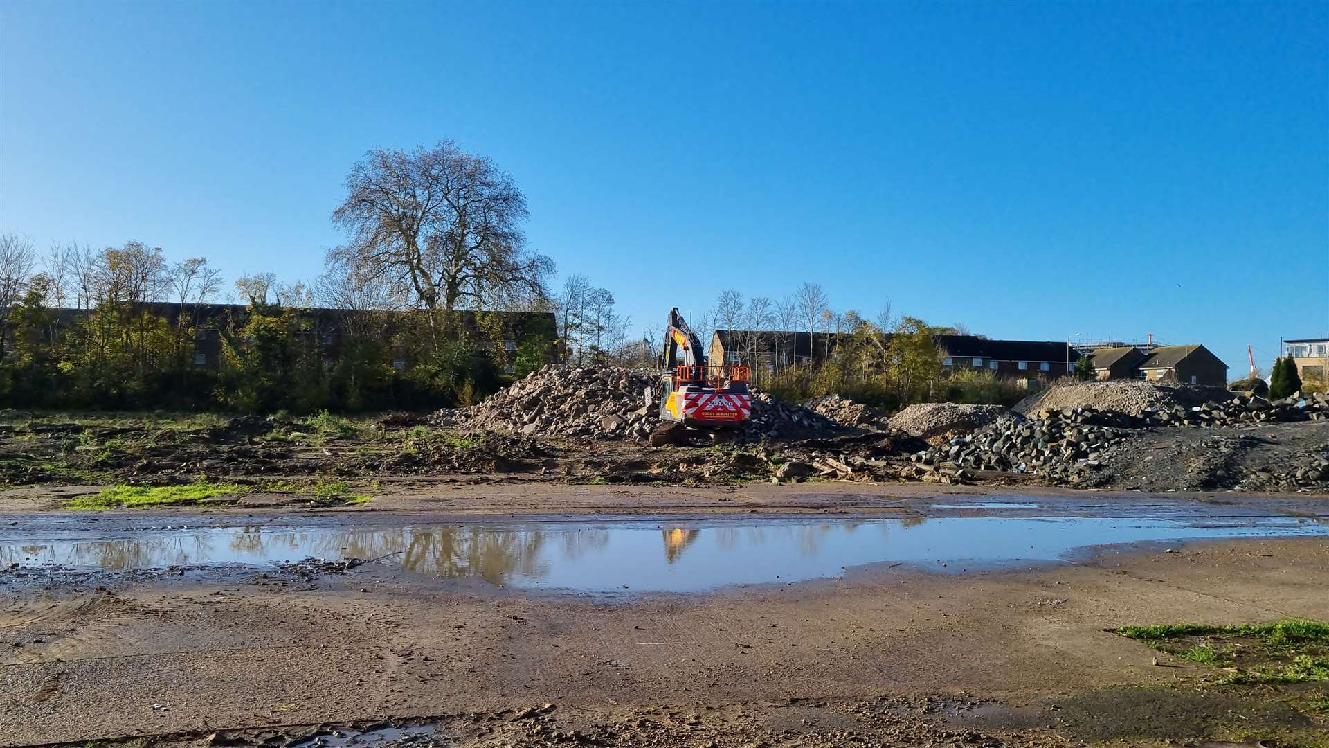 Workers are on site but full construction won't start until next summer