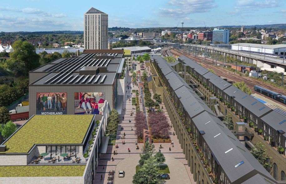 How the development could look; bosses had hoped the scheme would be ready in 2025, but have faced delays. Picture: Hollaway