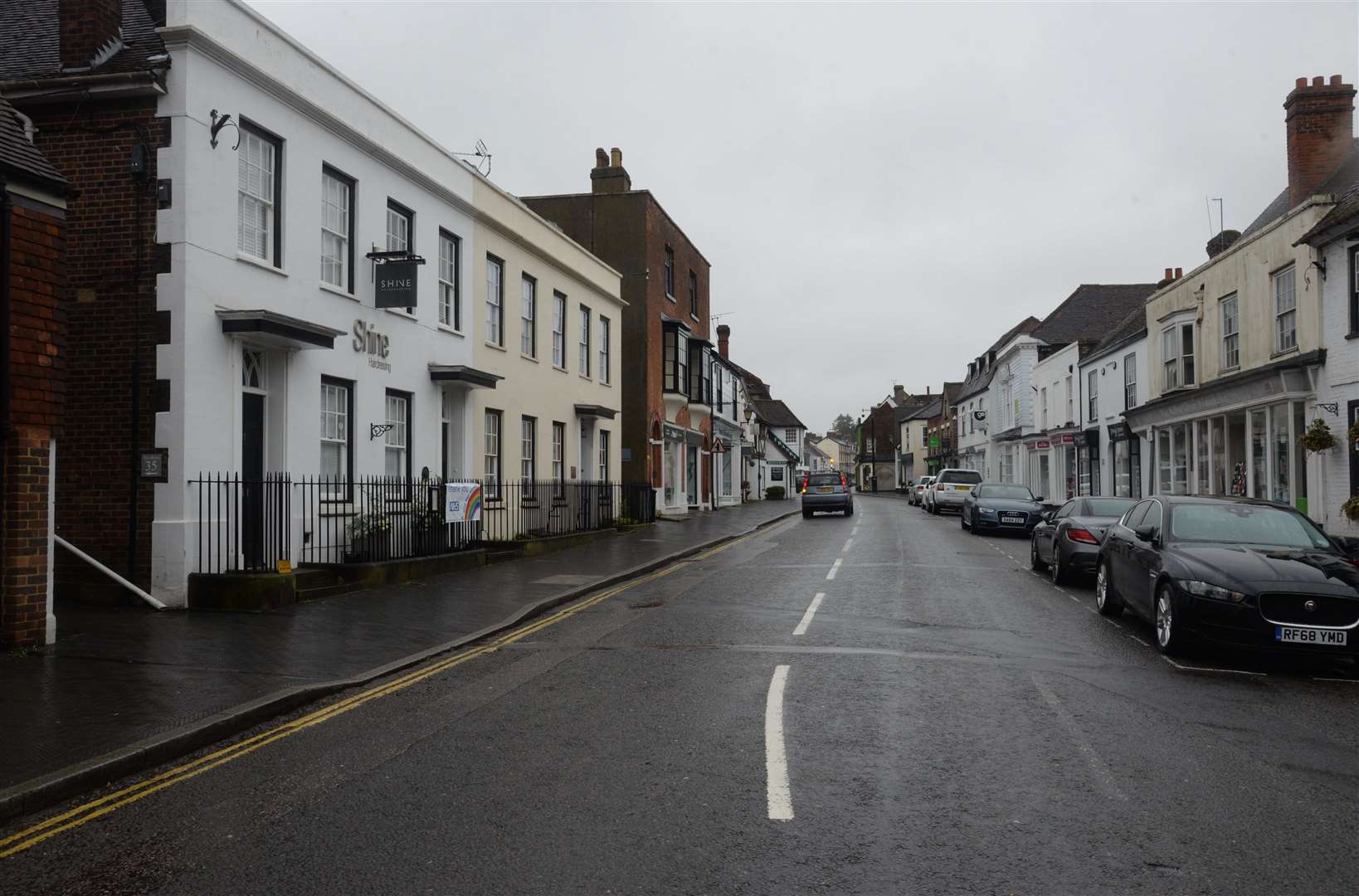 Speeding drivers are causing concerns in West Malling High Street. Picture: Chris Davey