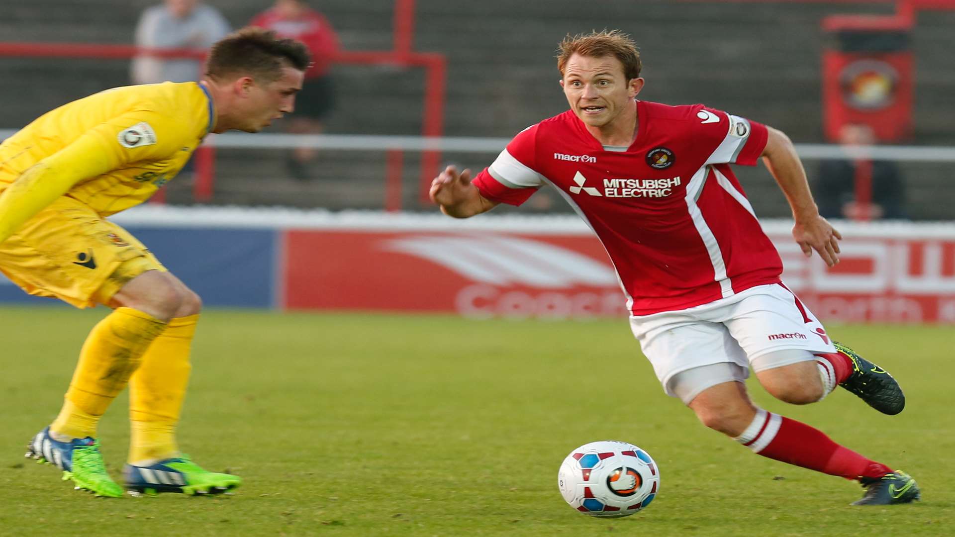 Stuart Lewis has been one of Ebbsfleet's most consistent performers this season Picture: Matthew Walker