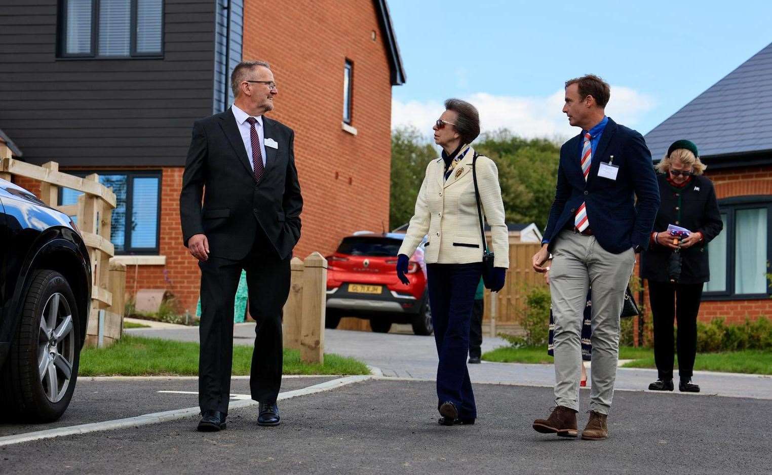 Princess Anne officially opened Carpenter's Yard, in Shepherdswell, yesterday. Picture: Matt Pereira Photography