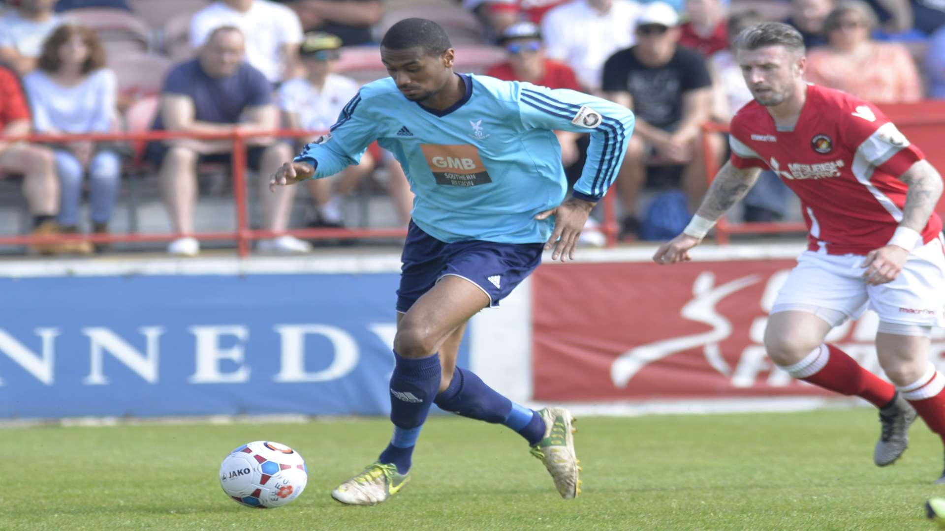 Danny Mills in action for Whitehawk against Ebbsfleet Picture: Ruth Cuerden