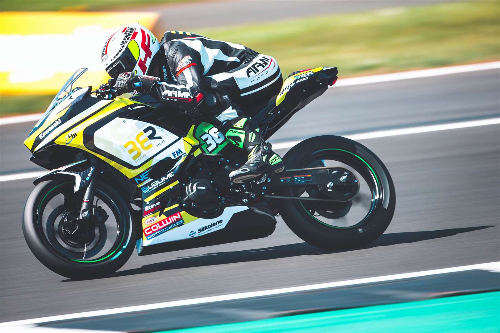 Sheppey's Harry Fowle racing his Kawasaki for BER/Steve Jordan Motorcycles in 2019. Picture: Mitch DuCran