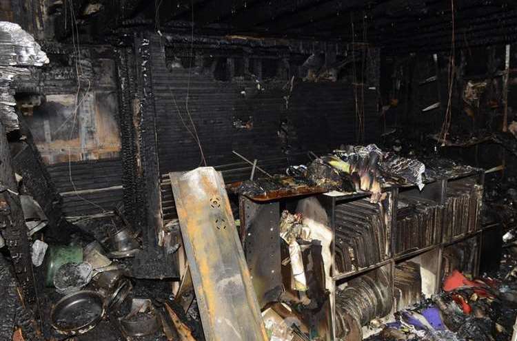 The heat was so severe it melted cast-iron pots