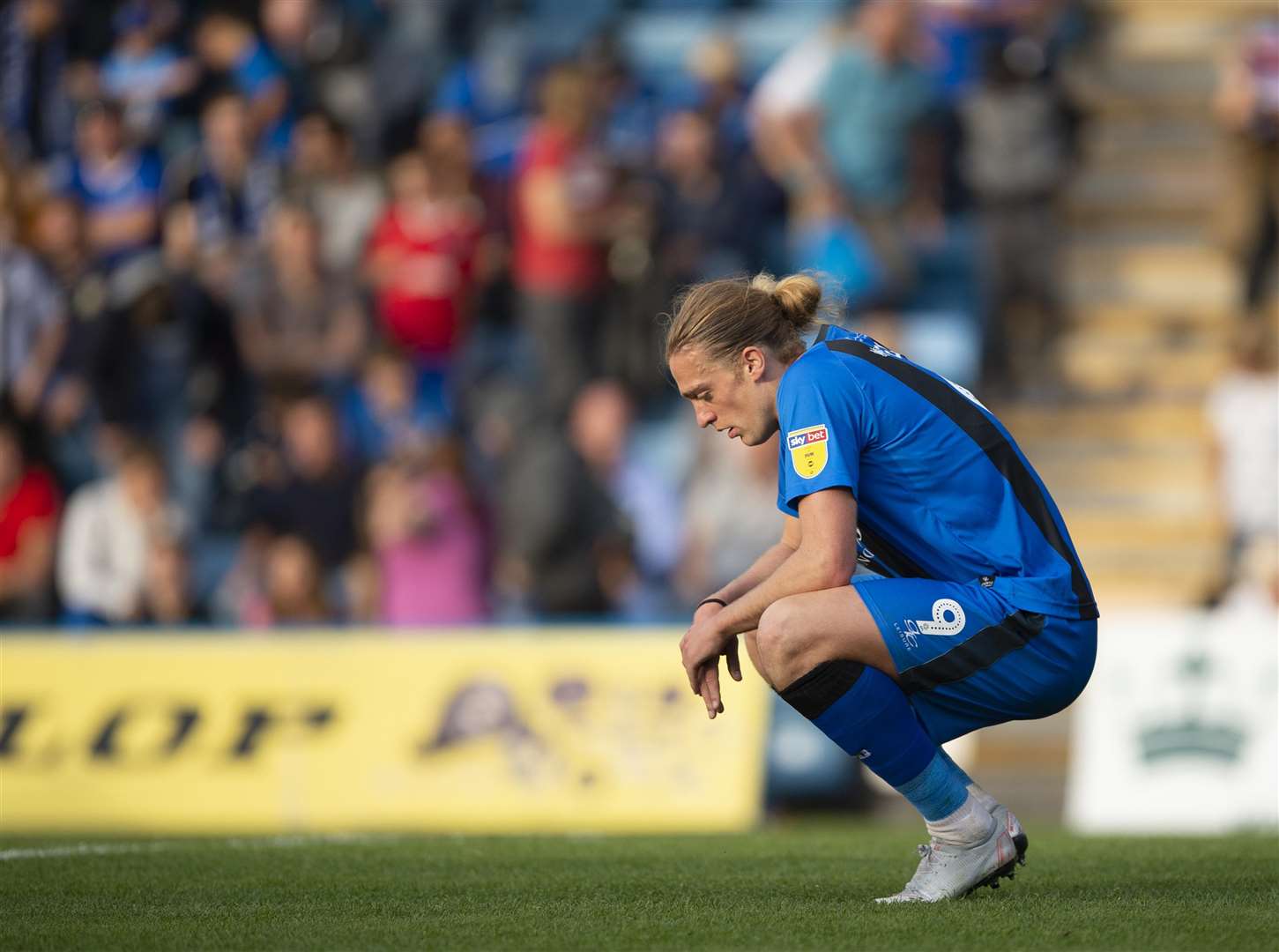 Dejection for Tom Eaves at the final whistle Picture: Ady Kerry