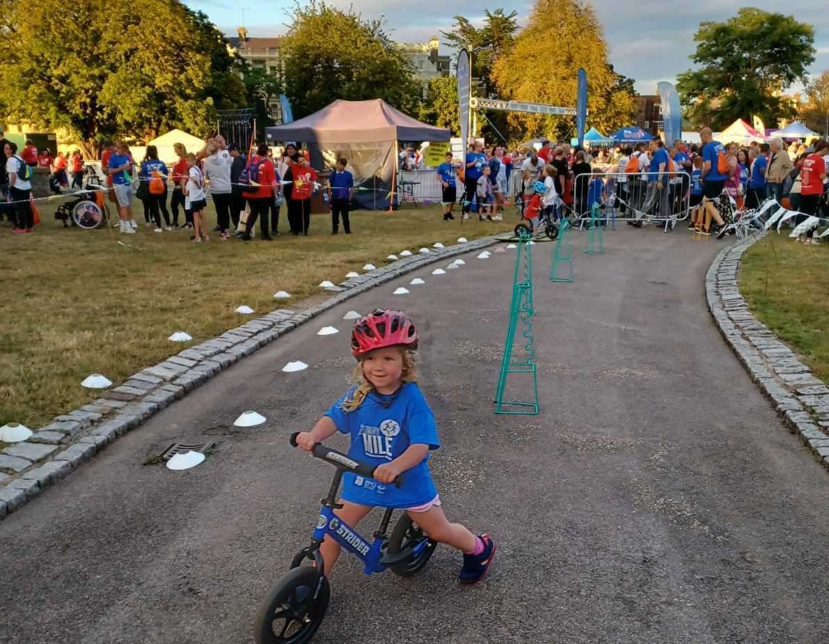 It was a sporting festival with children and adults invited to take part in a range of other sports on offer at the Medway Mile