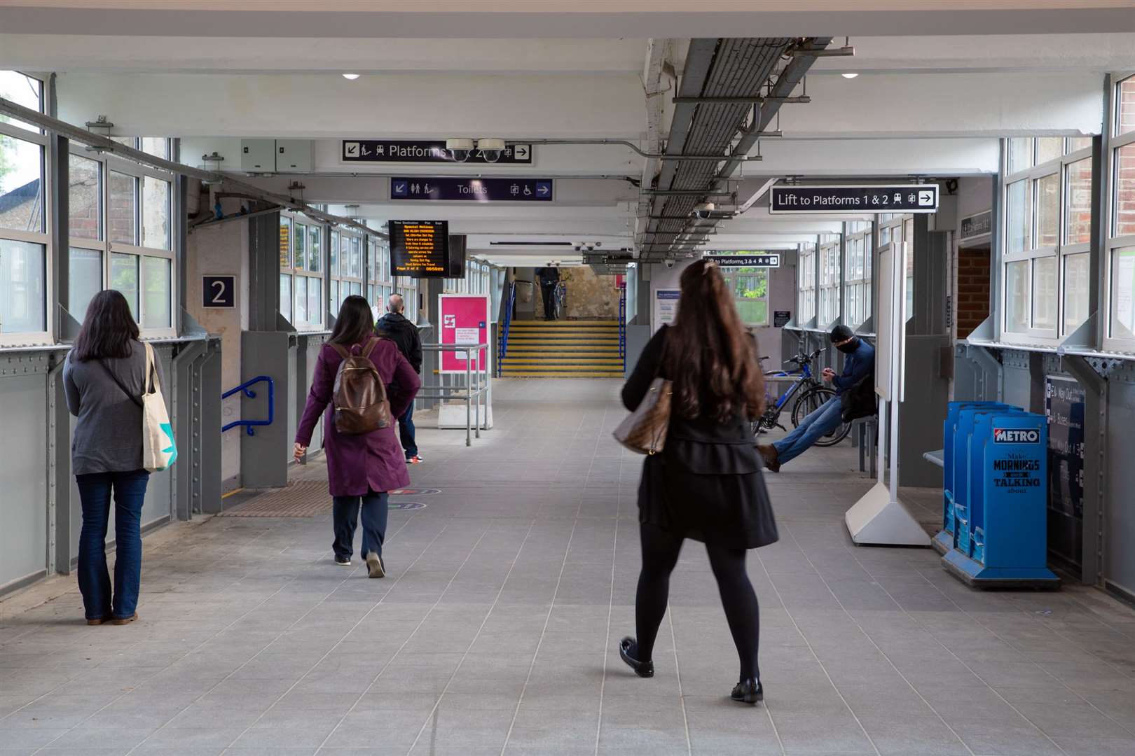 The work has included new lighting and CCTV Picture: Andy Jones/Southeastern