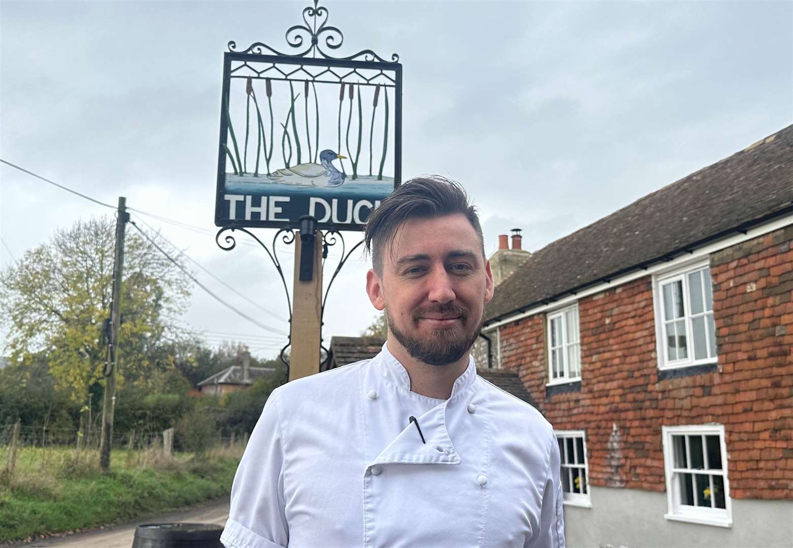 Head chef and new owner at The Duck Inn, Kyle Hadley-Quinn, says he "isn't trying to be a big-time chef"