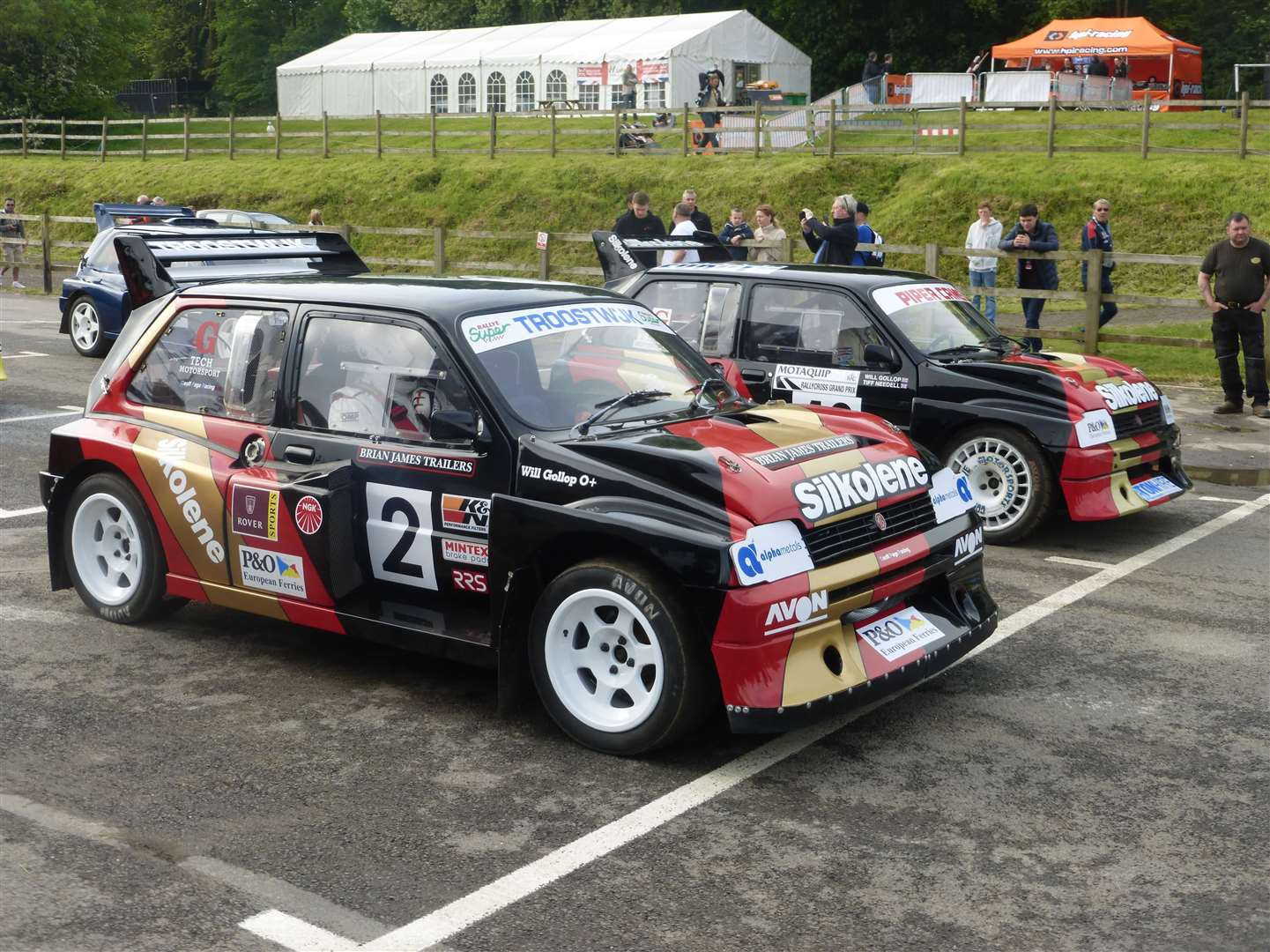 Will Gollop's legendary bi-turbo MG Metro 6R4 at Lydden Hill in 2016. Picture: Vic Wright